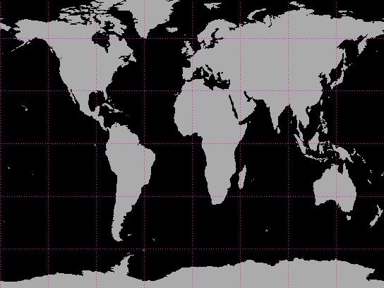 Cylindrical Projection of the Earth
